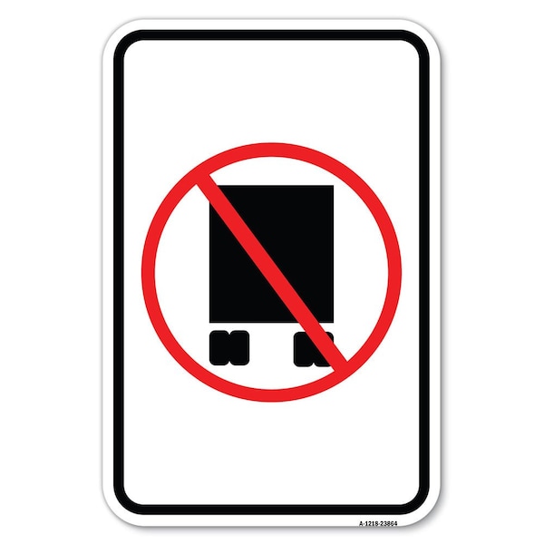 Signmission Safety Sign, 12 in Height, Aluminum, 18 in Length, 23864 A-1218-23864 - main